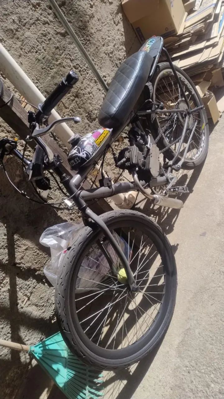 Bicicleta motorizada 80cc completo 