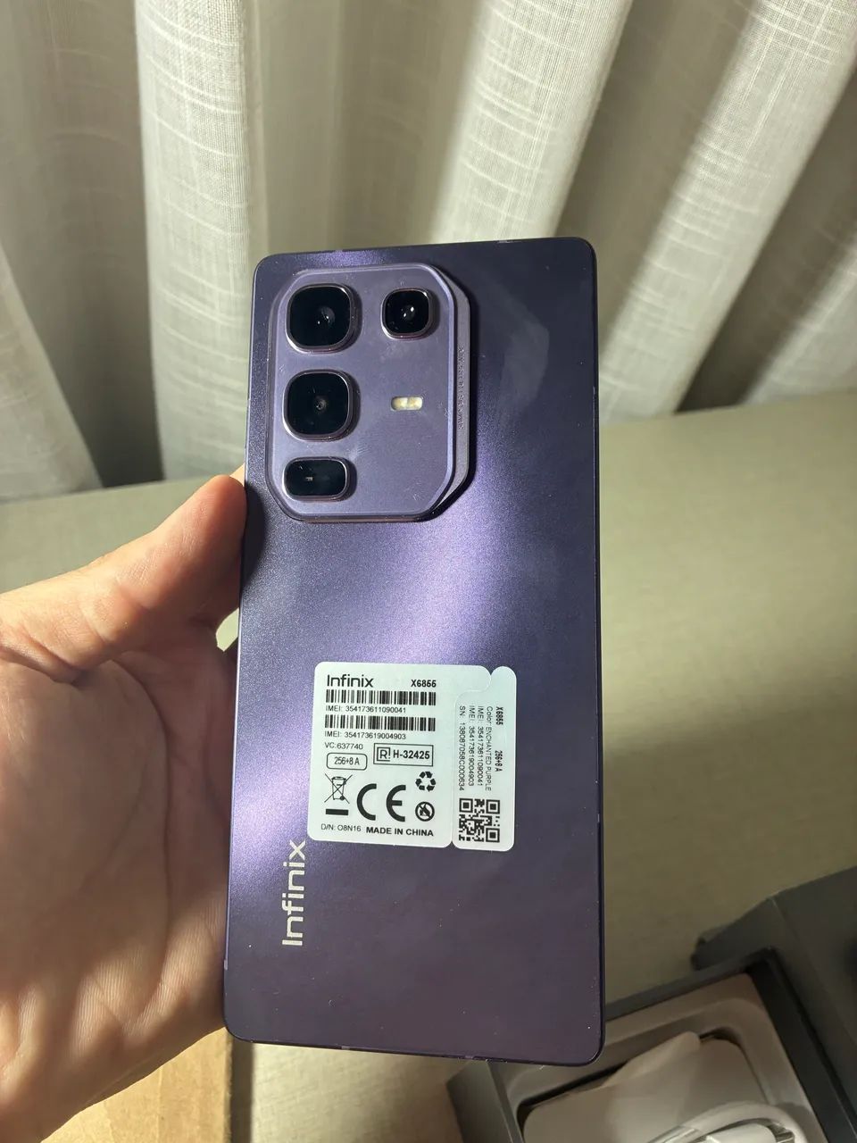 Vendo celular infinix note 50 pro 256gb roxo