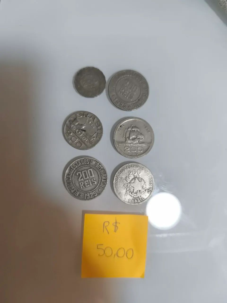 Lotinho moedas 200 Reis 