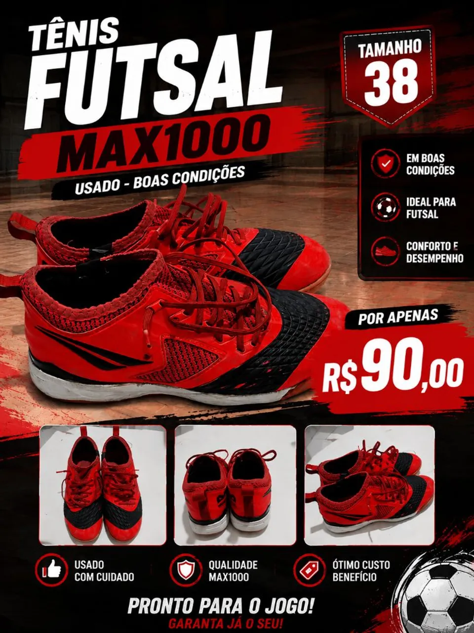 Chuteira Society - Calçados Esportivos - Itaoca, Fortaleza