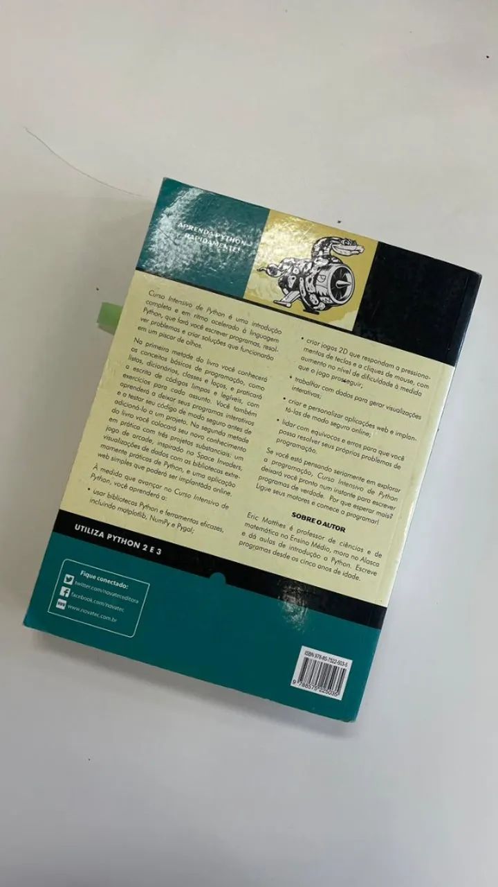 Livro Curso Intensivo de Python - Eric Matthes - Foto 2