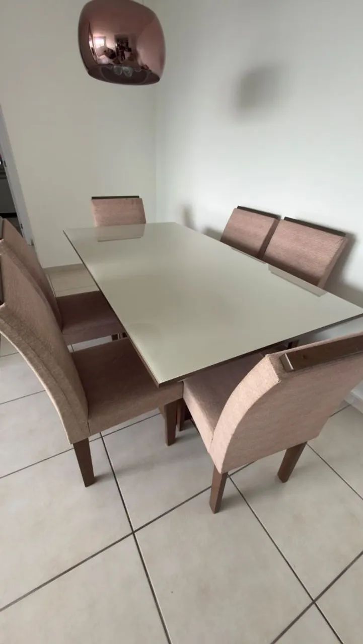 Mesa de jantar 6 lugares 