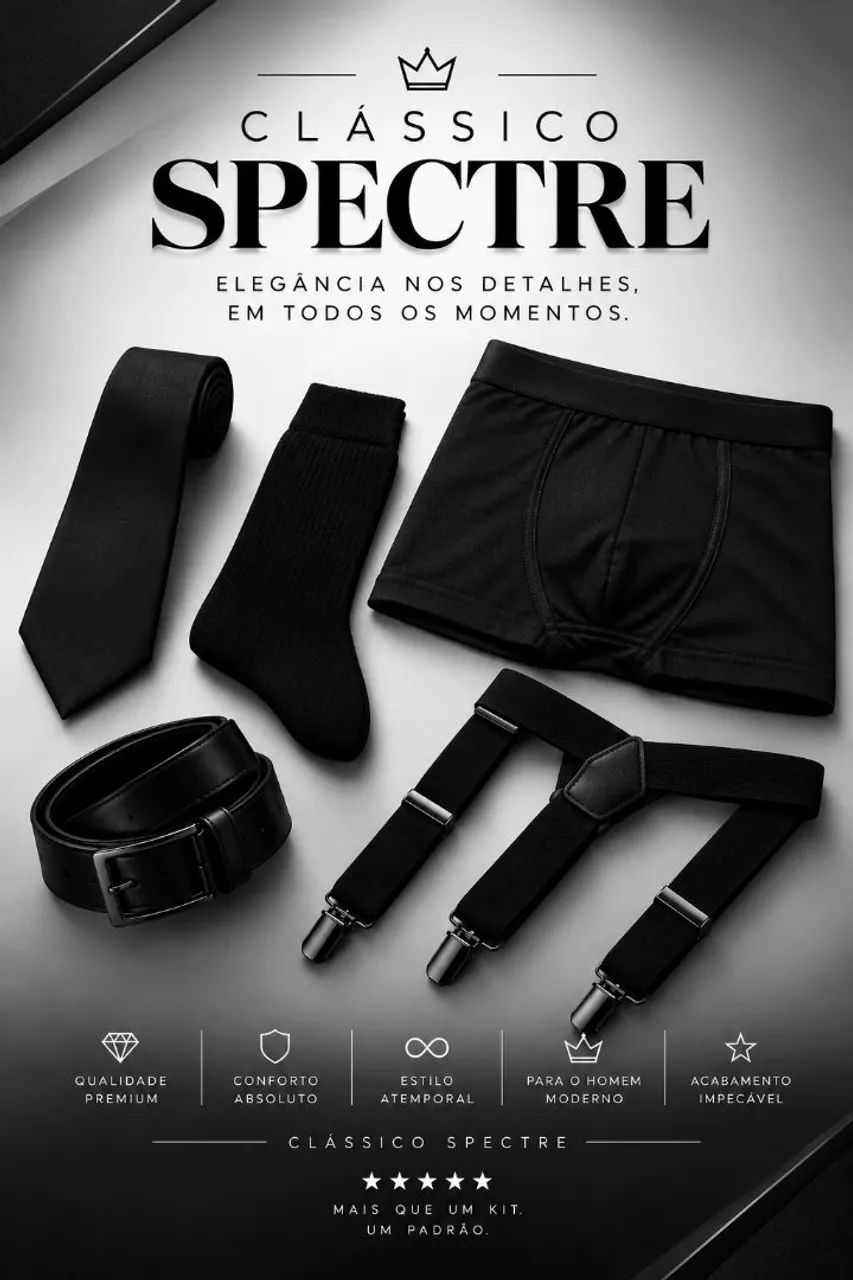 Clássico Spectre | Kit Masculino Elegante