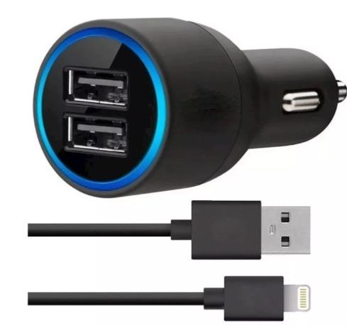 Carregador Veicular Duplo Usb + Cabo