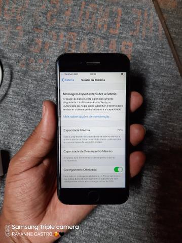 Iphone 7 256 gb fucionando tudo ok troca - Foto 2