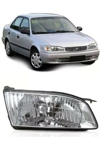 Farol Cromado Toyota Corolla 1998 1999 2000 01 2002 Direito
