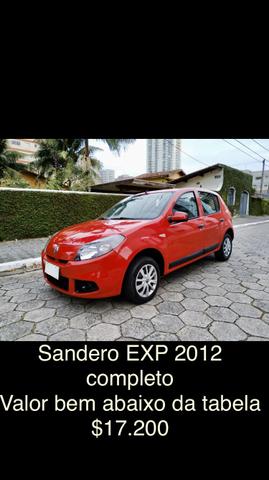 Renault Sandero EXP 1.0 flex 2012 completo