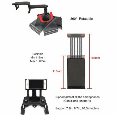 Dji Suporte Tablet iPad Mini Mavic Pro Spark Drone 7.9 A 10.5 Polegadas Arduino COD-CP378  - Foto 3