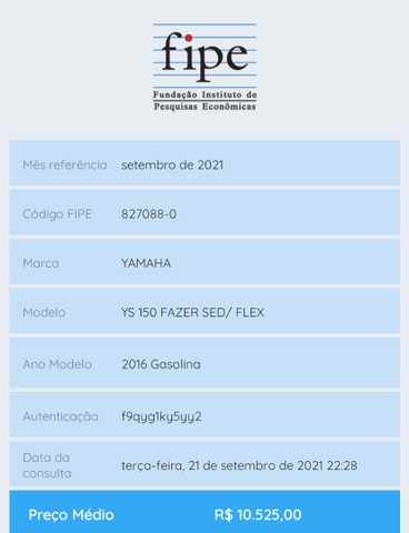 YAMAHA FAZER 2016 R$ 9700 VENDO OU TROCO POR MOTO