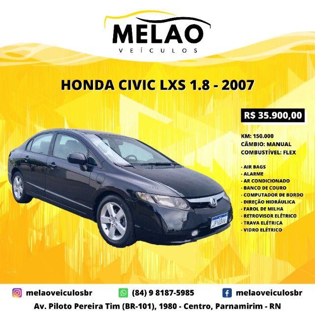 HONDA CIVIC LXS 1.8 2007