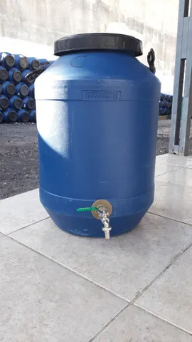 JR Tambores - Tambor Leiteirinha 50 Litros Com Torneira Plástico - Continham Alimentos