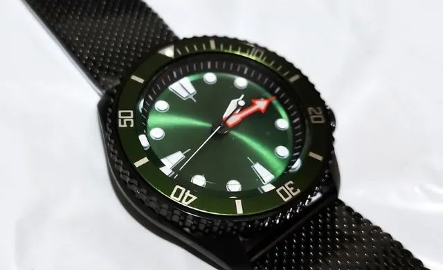 Relógio Automático Parnsrpe Verde Máquina Seiko Nh35a - Foto 3