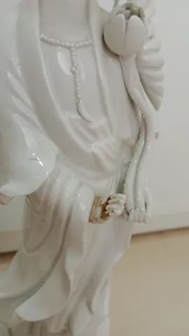 Dupla de estatuetas porcelana branca - Foto 5