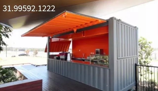 Container Lanchonete tipo treilher hambúrguer bar crepe