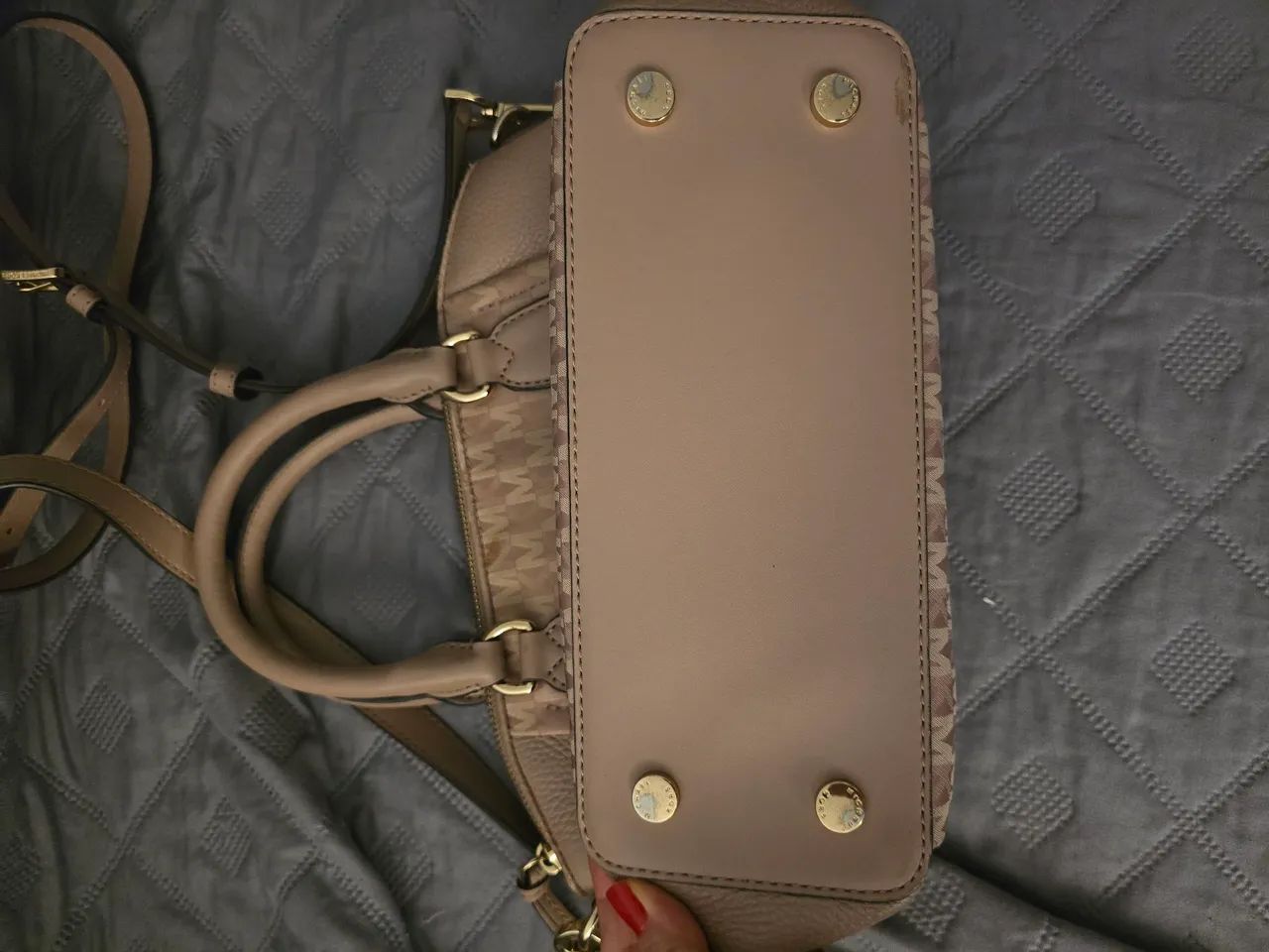Bolsa Michael Kors rose e bege original - Foto 4