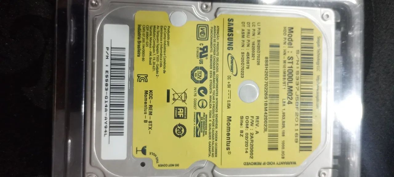 Hd De Notebook 1tb Samsung St1000lm024 - Foto 5