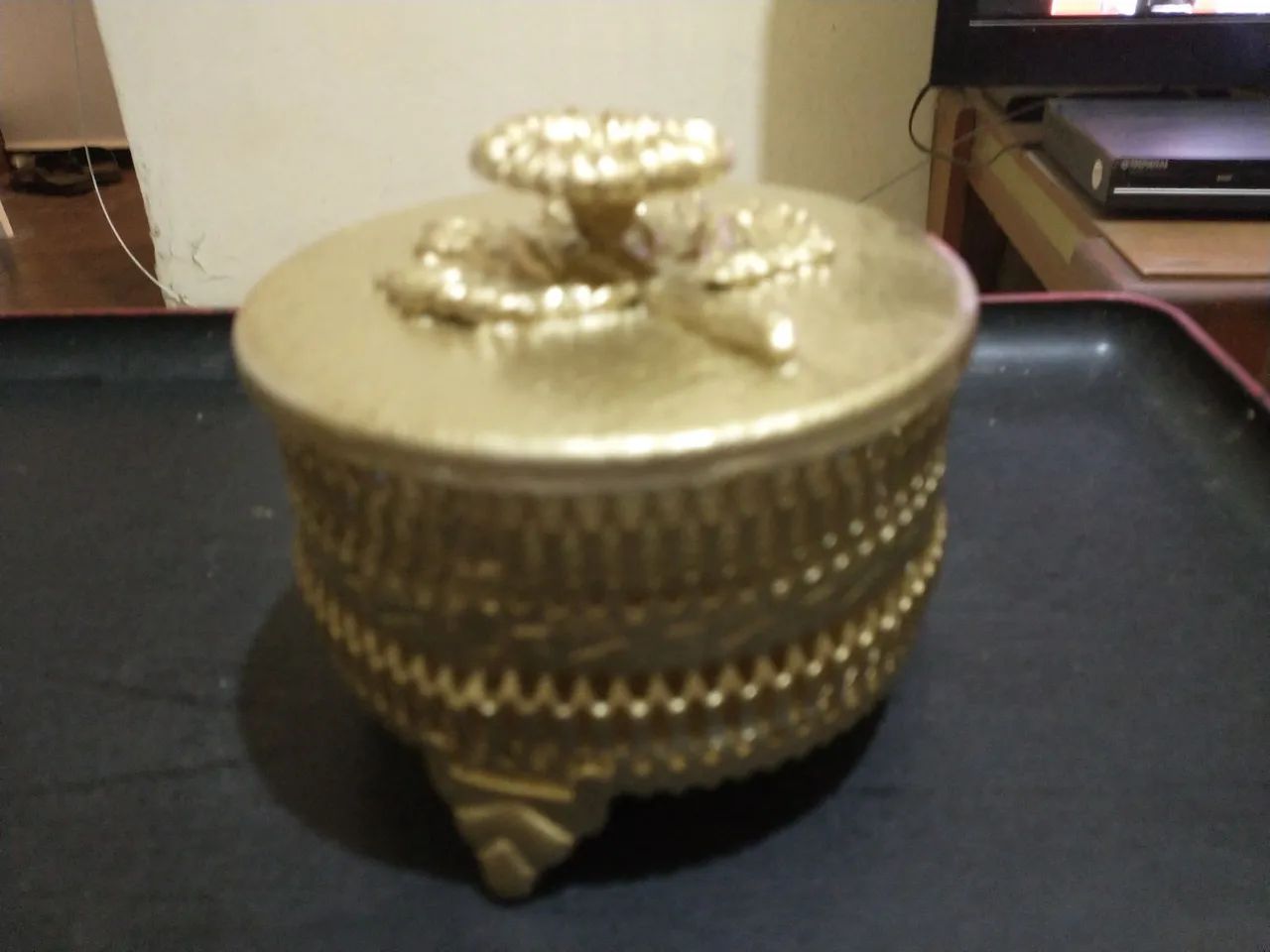 Belíssimo porta jóias antigo - Foto 4