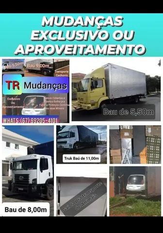 Mudanças e Fretes - Local ou Viagens - Exclusivo ou Aproveitamento com Segurança...