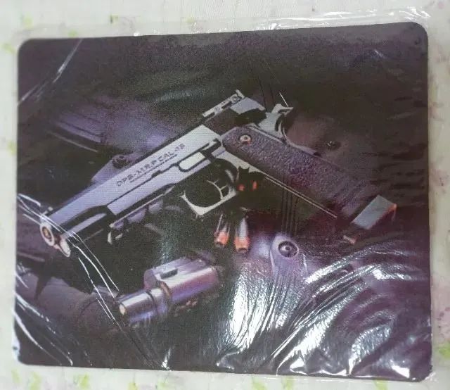 Mouse Pad Para Optical Mouse Laser Arma Anti-slip Produto novo! - Foto 5