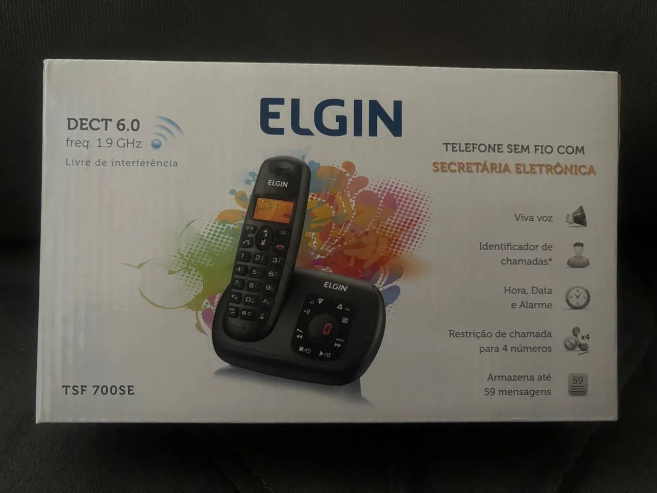 Telefone sem Fio Elgin TSF 700SE Secretária Eletrônica