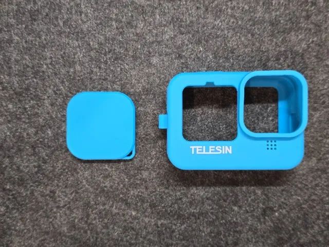Case capa protetora de silicone Telesin :: GoPro Hero Black :: azul acessório original - Foto 2