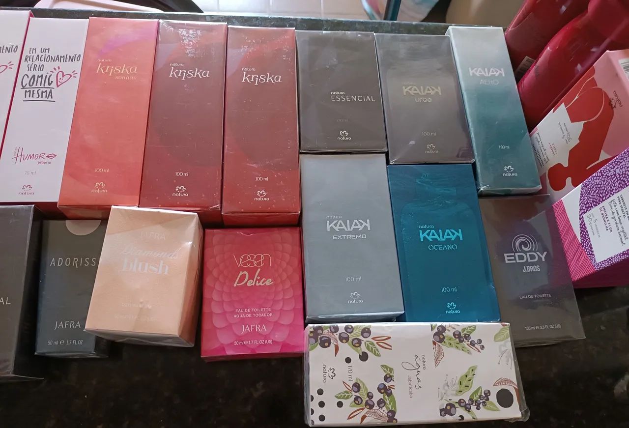Perfume em promoção jafra e natura 