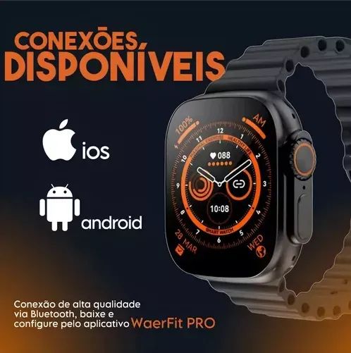 Smart Watch S8 Ultra, Multifunções Esportivas E De Saúde. - Foto 4