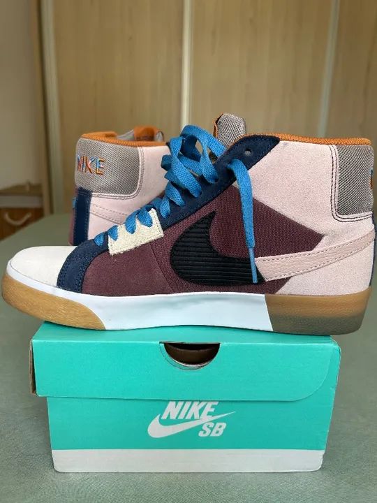 Tênis Nike SB Blazer Mid Mosaic Brown - Foto 2