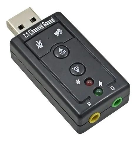 Placa De Som Usb 7.1 Adaptador De Audio P2 Fone Pc Notebook - Foto 3