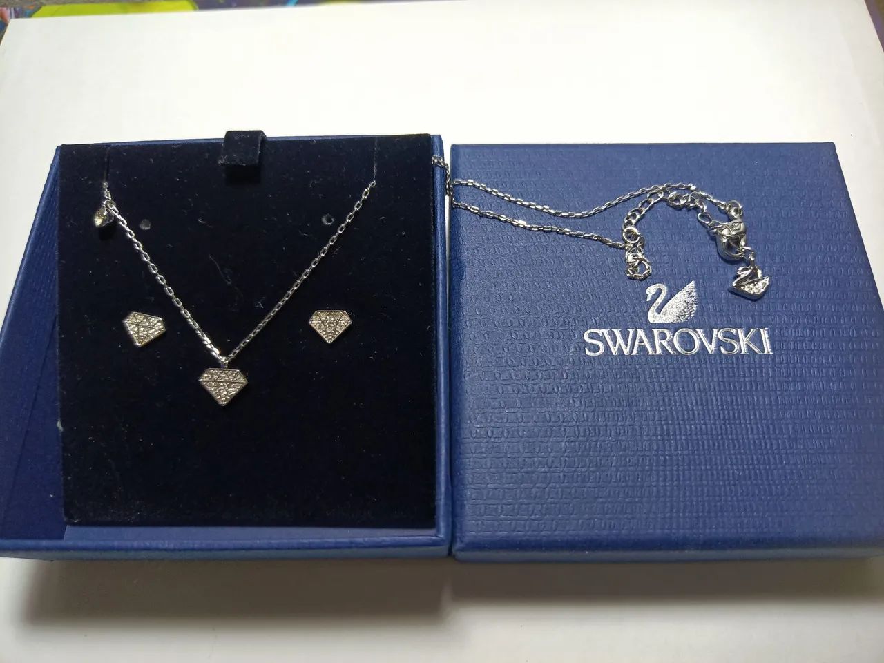 Colar e brincos Swarovski original