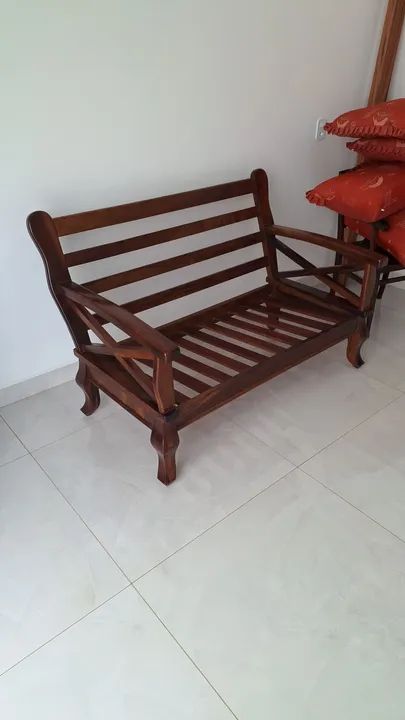Kit 2 Sofás de madeira maciça - Foto 3