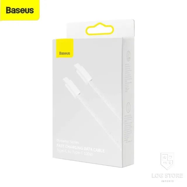 Cabo USB C para USB C PD 100W 20V/5A Baseus Quick Charge 1 metro Carregamento Turbo - Foto 2
