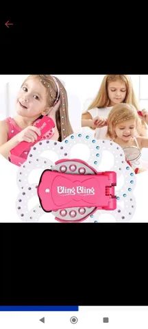 Máquina de colocar brilho no cabelo 