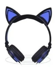 Fone de Ouvido Headphone Gatinho com Fio Led Se-6126 Com Microfone z393 - Foto 2