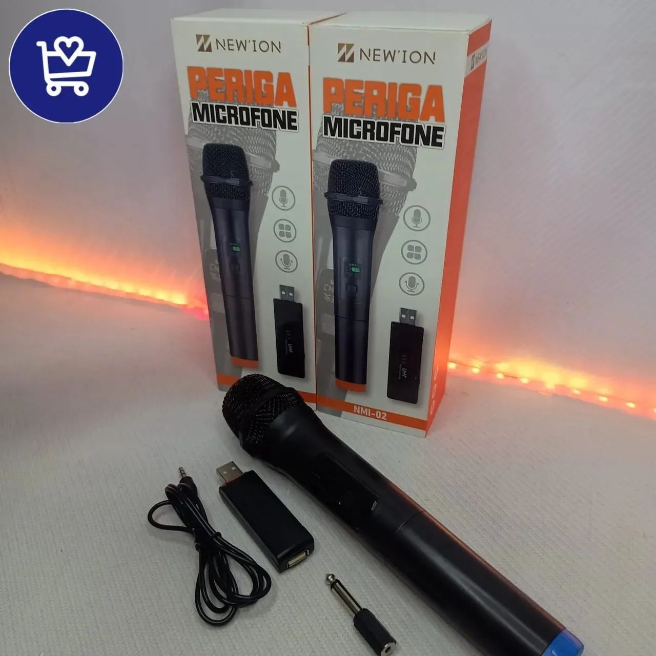 Microfone Sem Fio para Karaokê Periga NMI-02