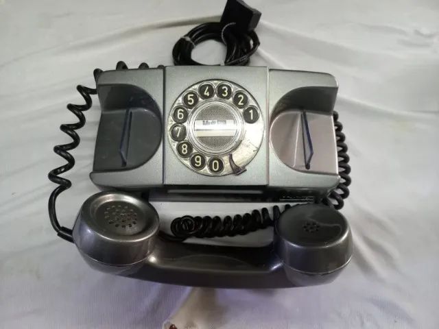 Telefone Antigo Starlite Decoração Prateado - Foto 2