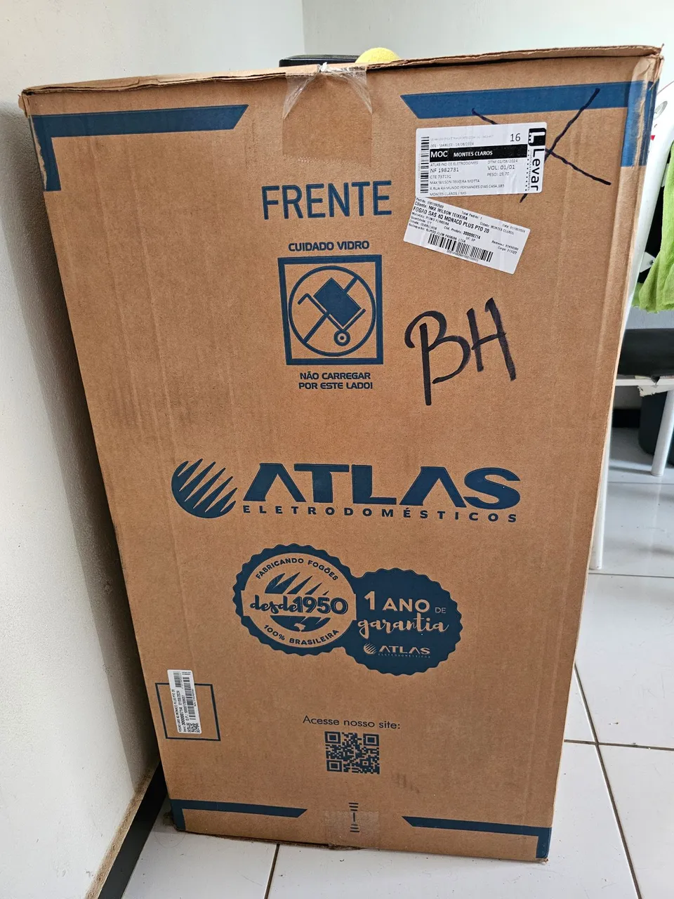 Fogão Atlas Monaco Plus Novo lacrado completo.