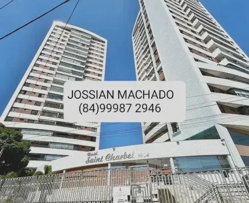 Locação - Apartamento com 4/4 - 108m² - Condomínio Saint Charbel - Capim Macio - Natal RN