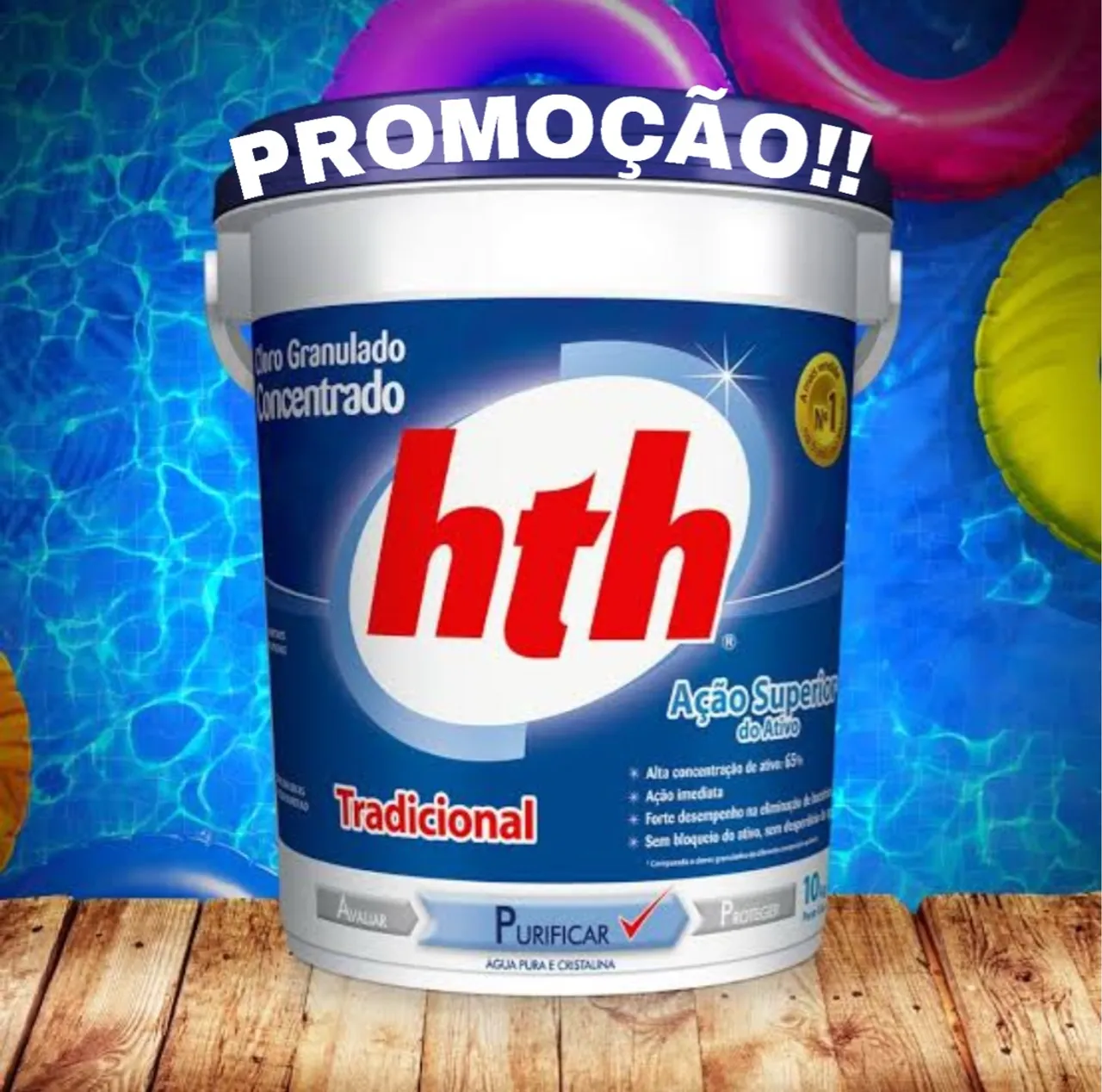 Cloro Granulado Concentrado HTH - Promoção!