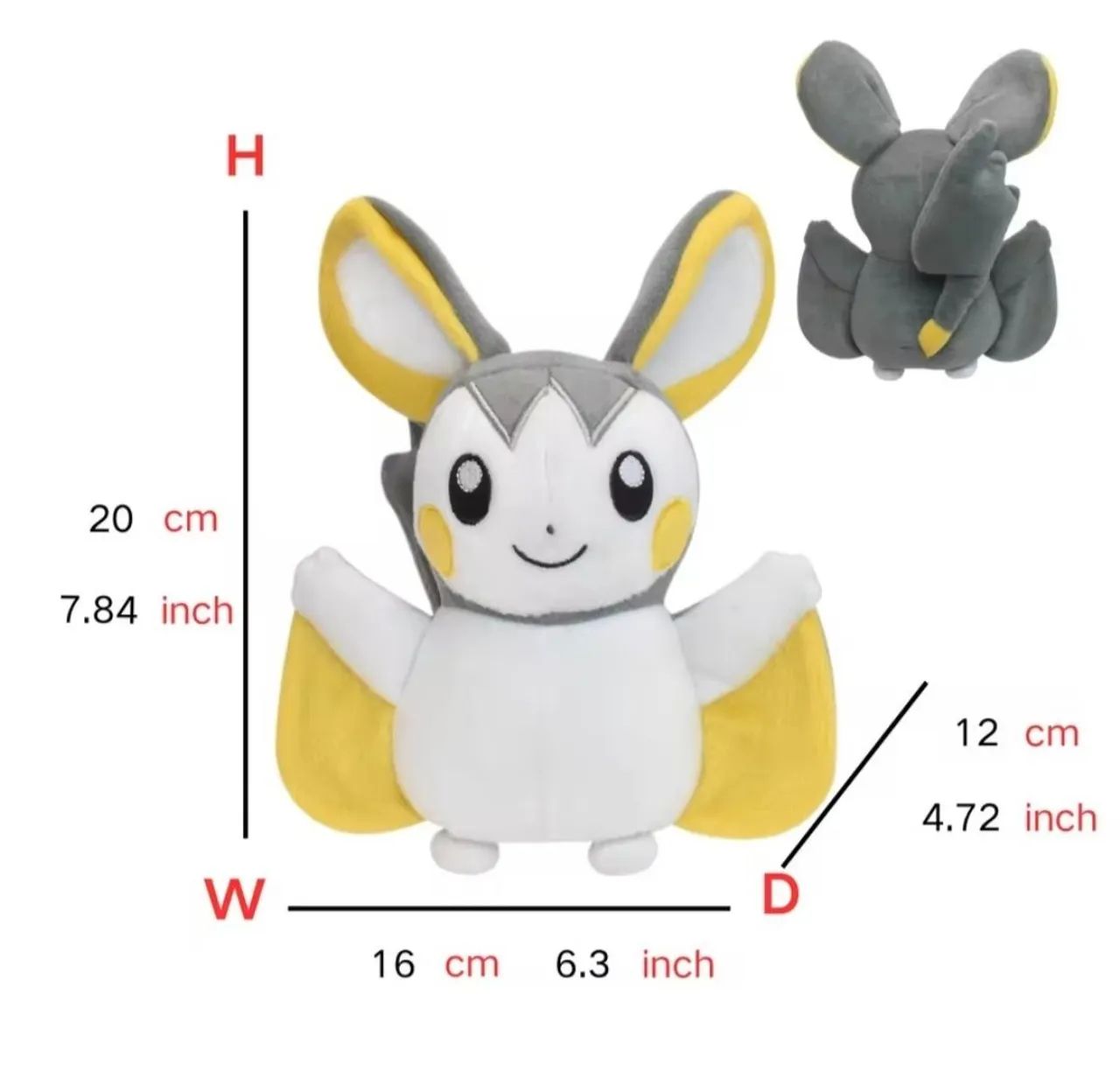 Pokémon Emolga de Pelúcia