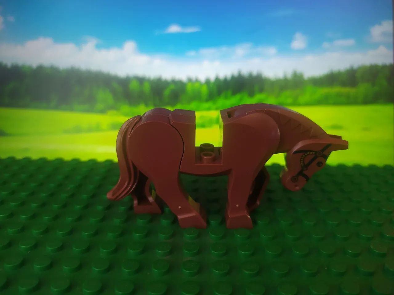 Animal Cavalo Marrom - Fazendinha (Blocos de montar tipo LEGO) - Foto 3