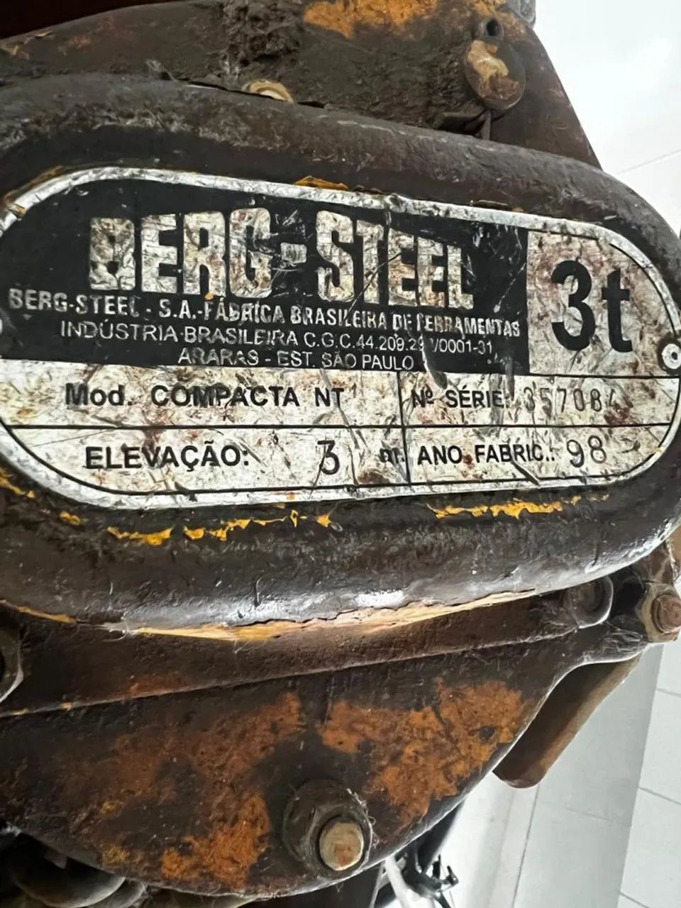 Talha de corrente Berg Steel 3t - Foto 2