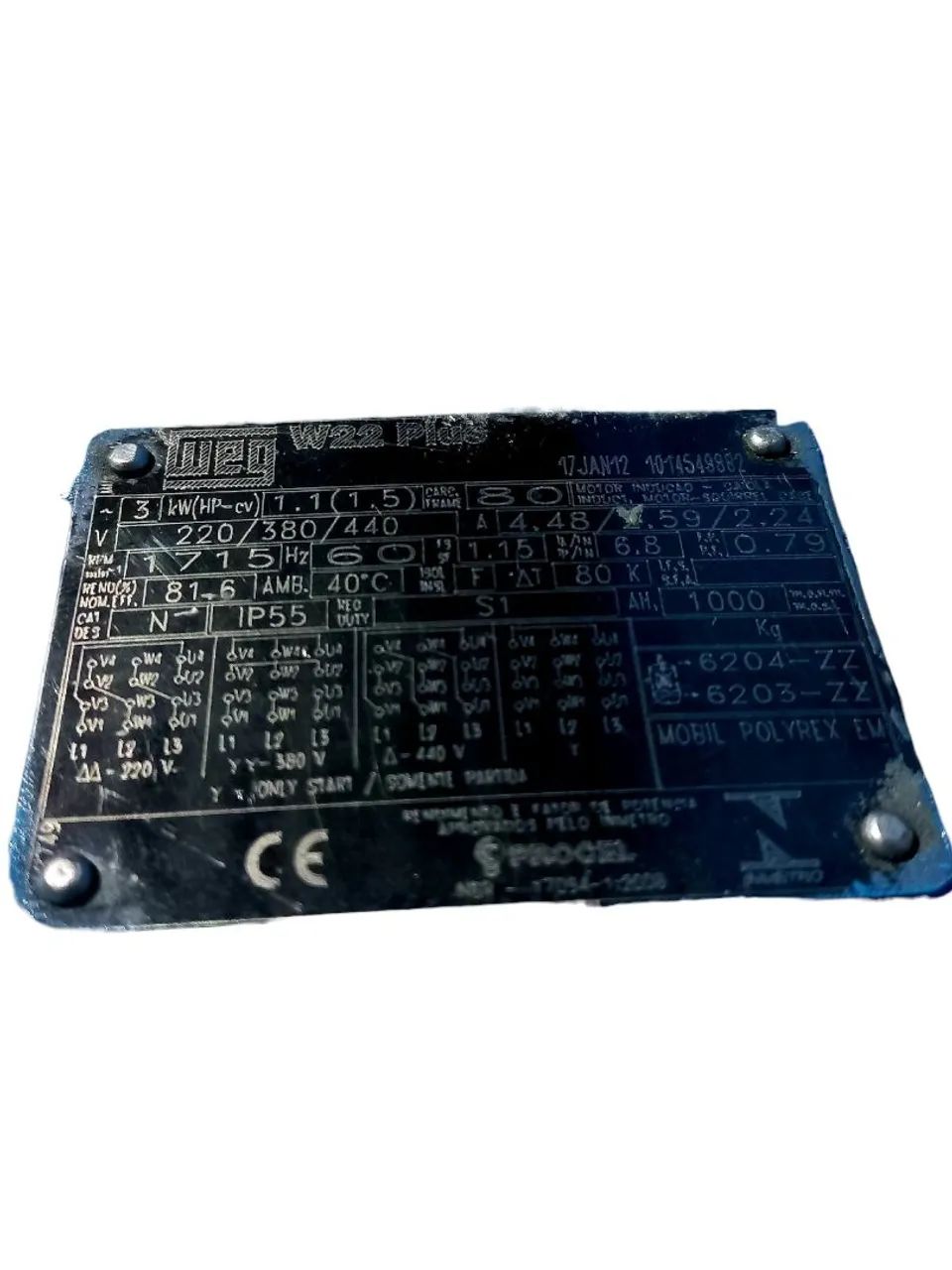 MOTOR DE INDUÇÃO WEG 1,5 CV - Foto 4