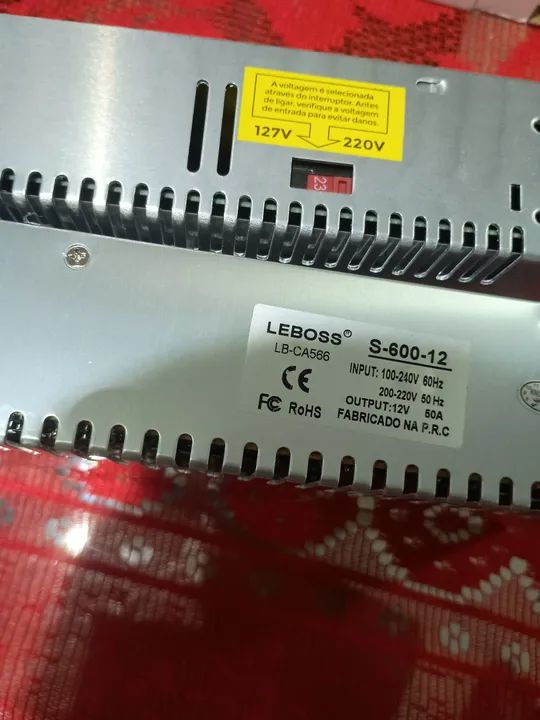 Fonte chaveada 12v 50a nova  - Foto 4