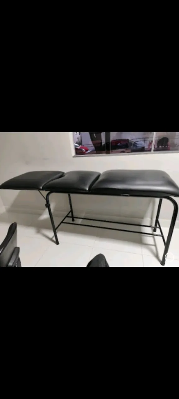 Mesa Ginecológica Estofada com estrutura em pintura epóxi