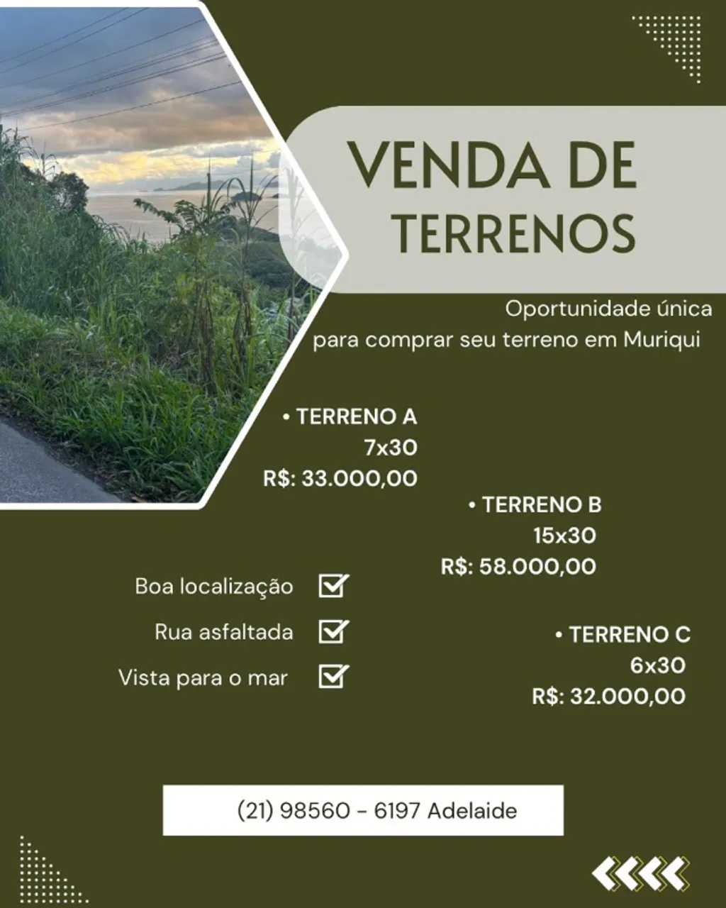 Terrenos em Muriqui - Mangaratiba, RJ
