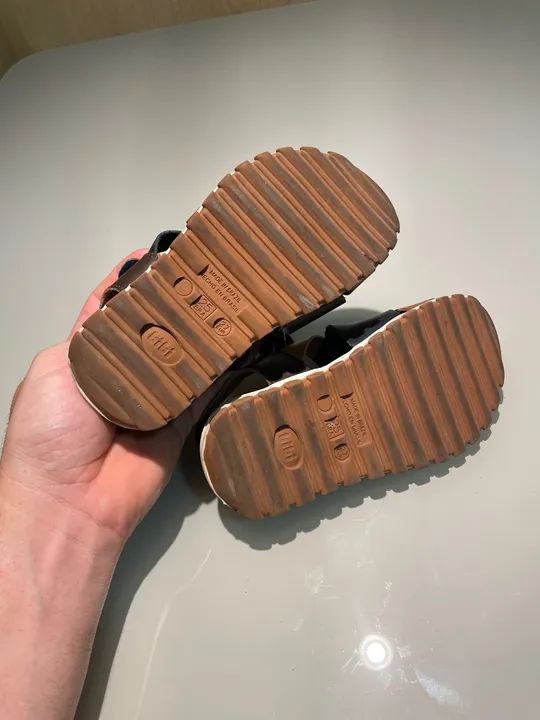 Sandália infantil Bibi em couro  - Foto 4