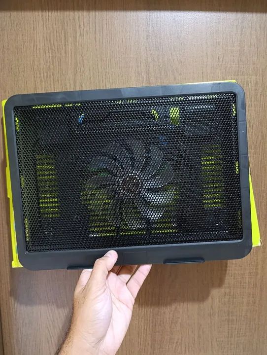 Base de Resfriamento para Laptop Cooler Fan Notebook Led Silencioso USB 1500rpm Nova/Caixa - Foto 5