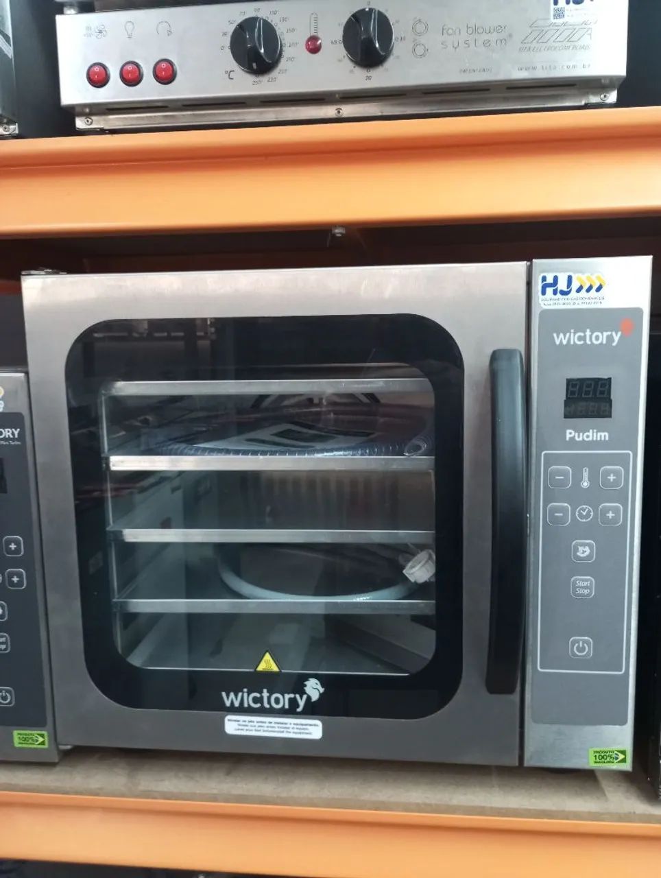 NZ. Forno elétrico convector 5 assadeiras com vapor WICTORY 