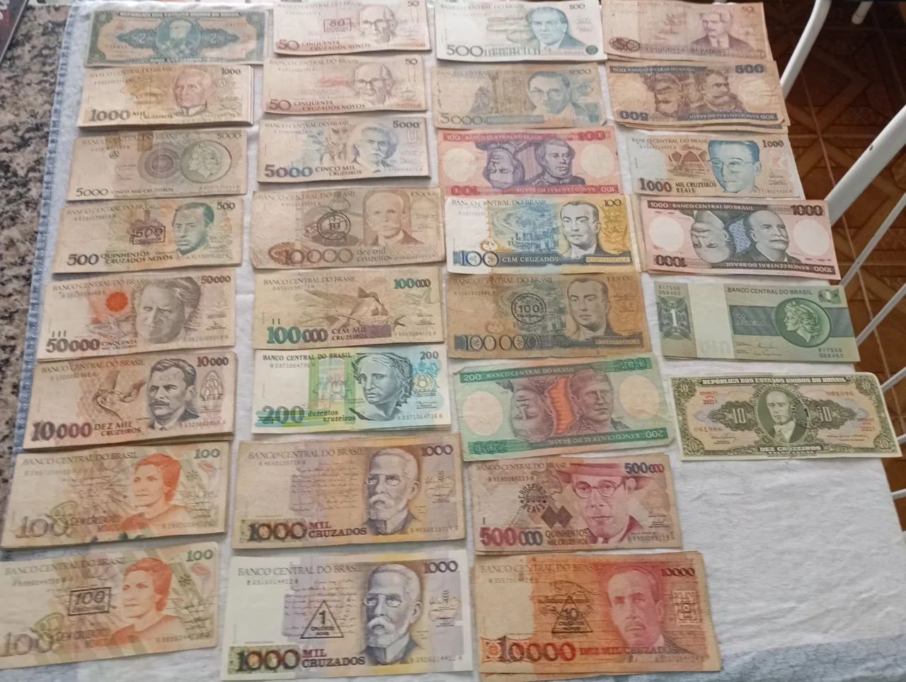 Cédulas Antigas do Brasil - Diversos Valores